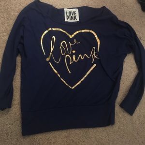 VS PINK off the shoulder sweater