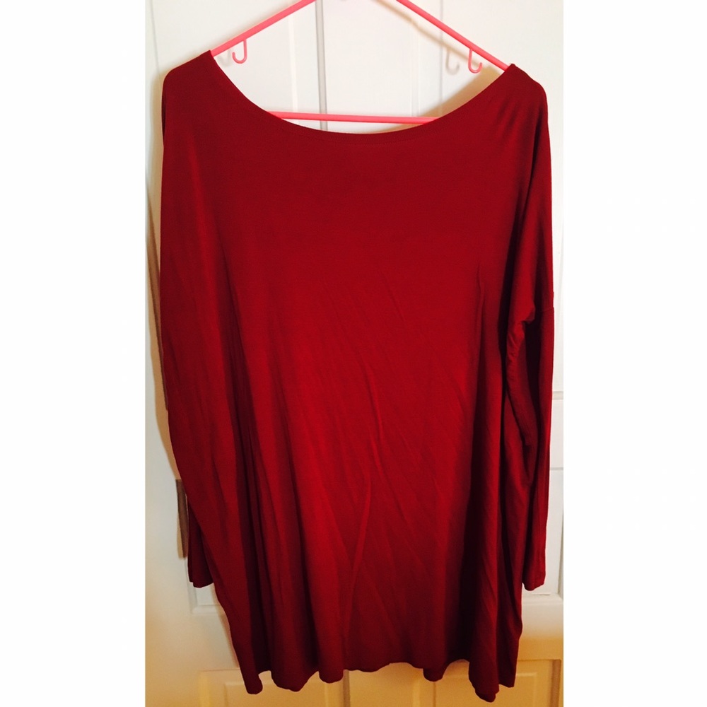 Red Long-Sleeve Dress