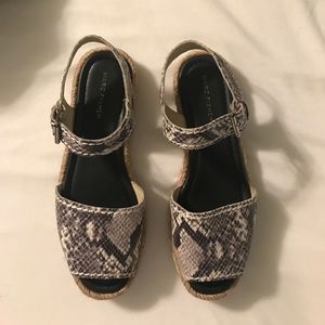 Marc Fisher Snakeskin Espadrille Sandal