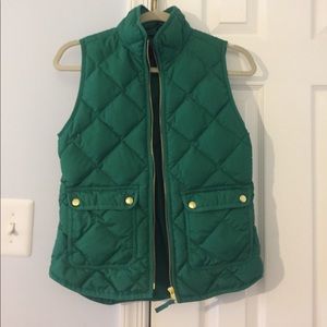 J. Crew Excursion Quilted Down Vest - Petite