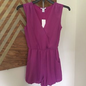 Bar III XS Purple Romper NWT