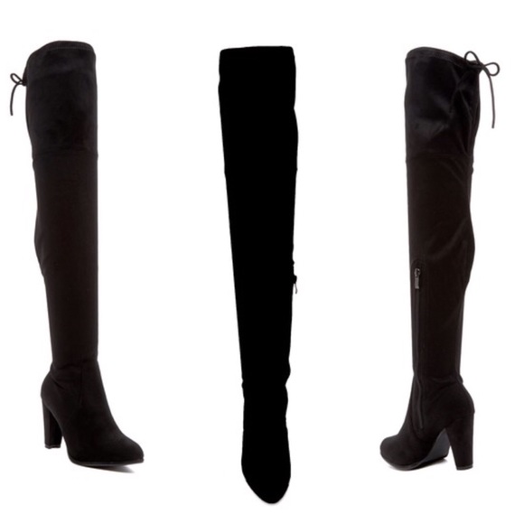 💥NIB💥 Catherine Malandrino Verda OTK Boots - BLK - Picture 3 of 5