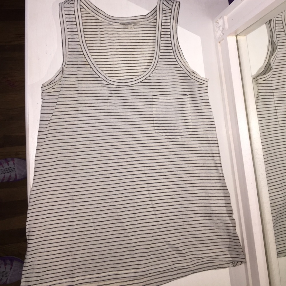 Onia White & Black Stripe T-Shirt