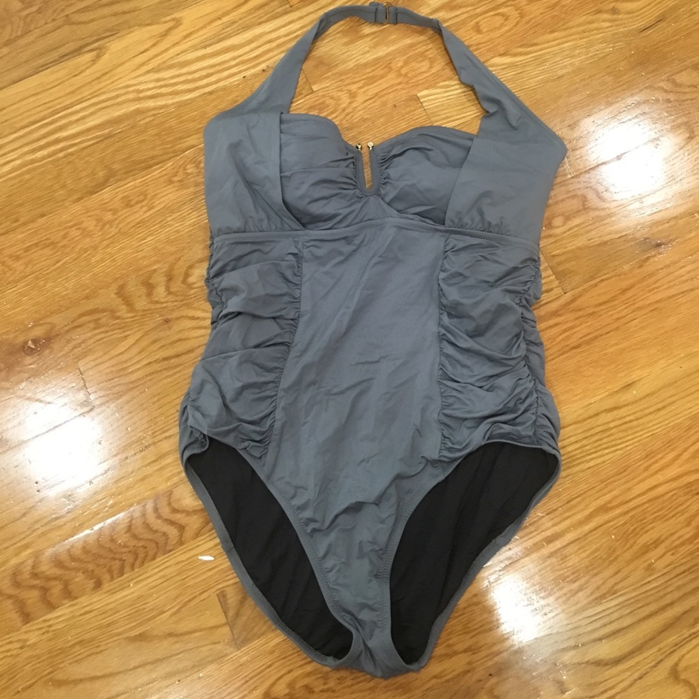 Sorella Swim Gray One Piece in excellent condition