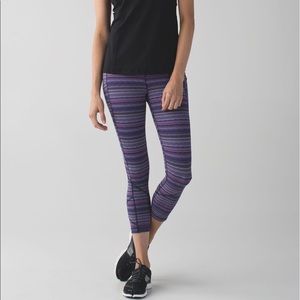 Lululemon Pace Rival Crops in Space Dye Twist