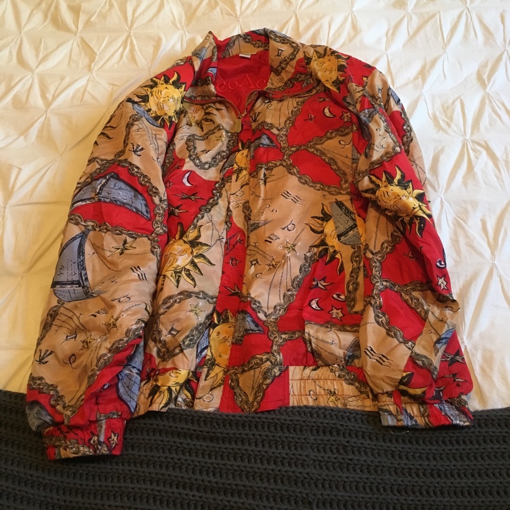 100% pure silk shell Vintage Bomber Jacket