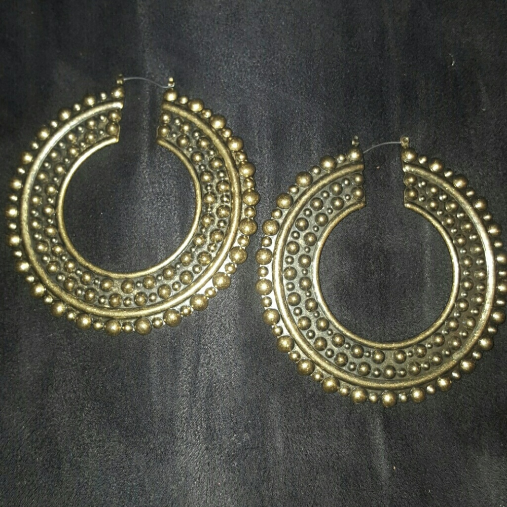 Bronze Hoop Earrings
