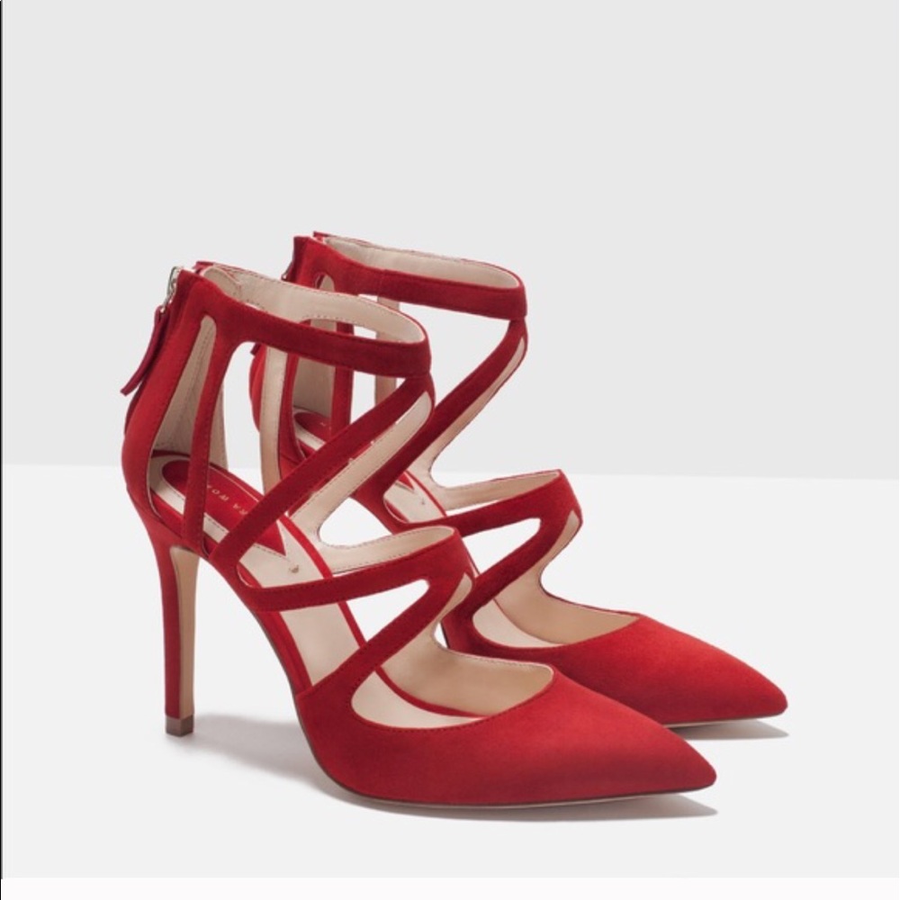 ZARA Red Pump High Heel