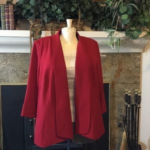 Red Jones Studio jacket from Dress Barn