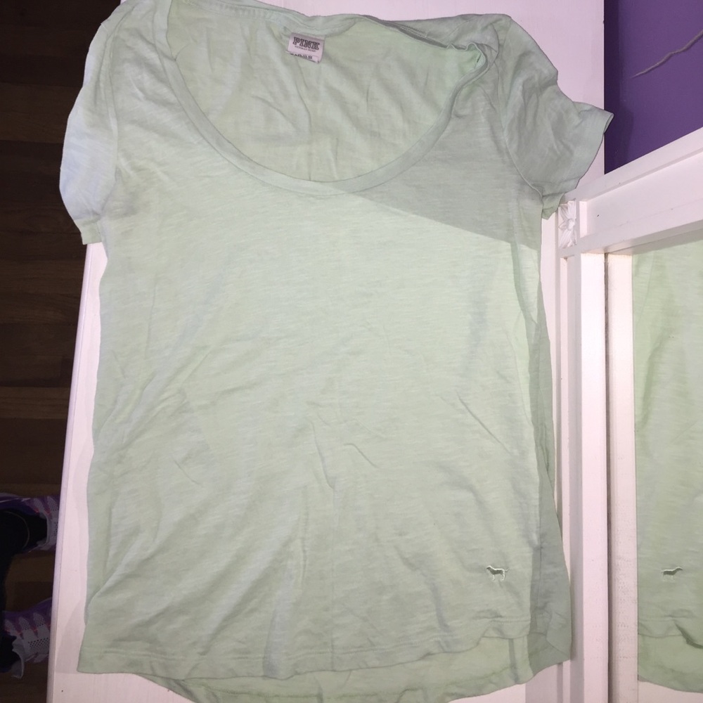 Victoria Secret Pink mint green T-Shirt