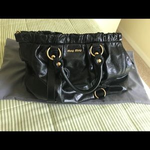 Miu Miu Vitello Lux Shopper