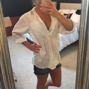 Gap white cotton shirt or beach cover up