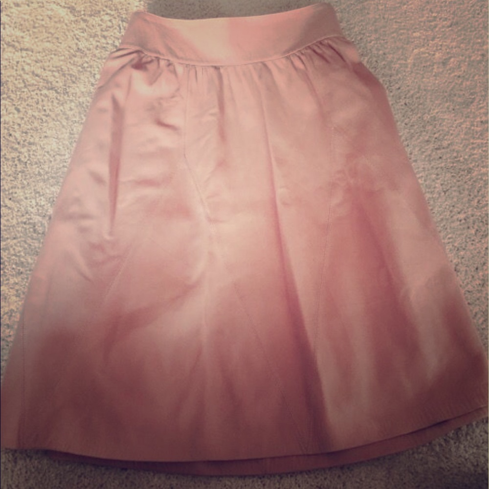 Lamb skin channel skirt