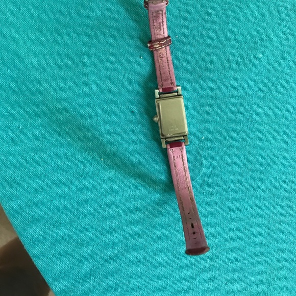 Coach Pink and Maroon thin band watch main image 4