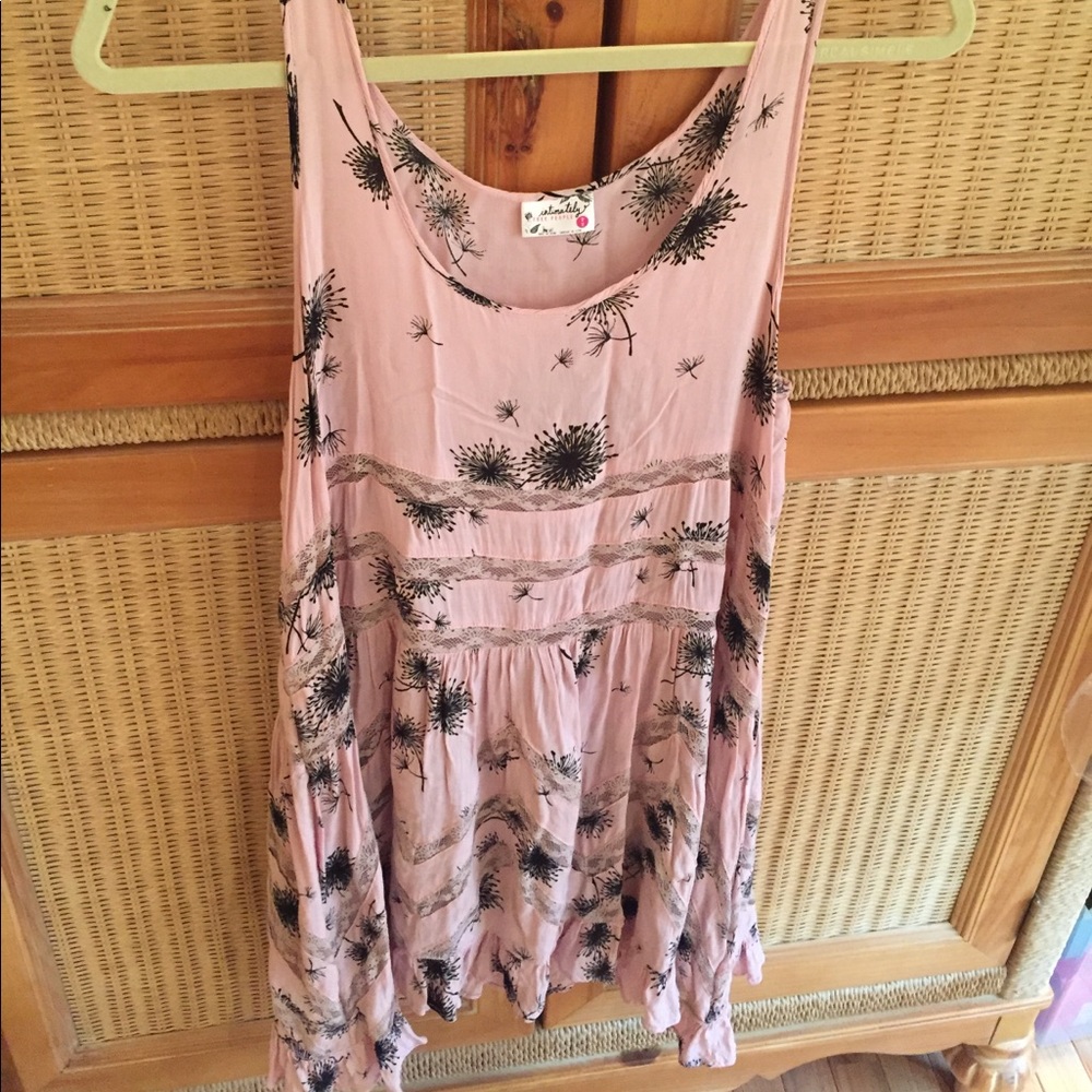 Free people dress pink and black