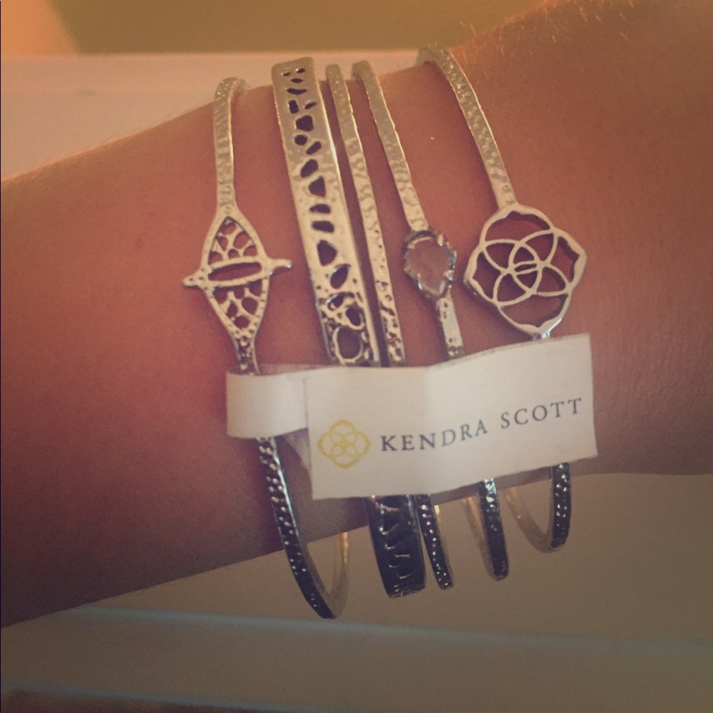 Silver Kendra Scott bangles