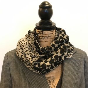 Coach Ocelot/Logo reversible fashion scarf