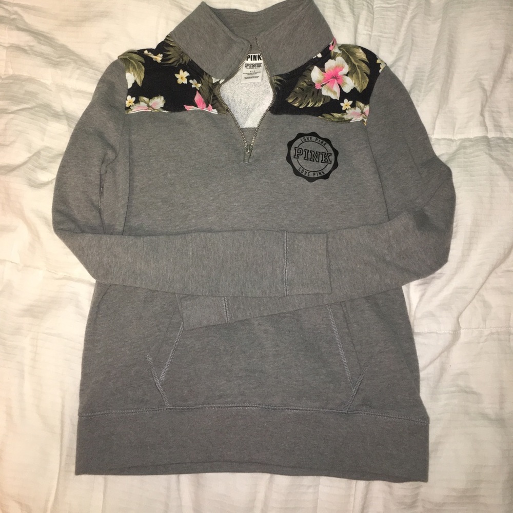 Quarter zip pink