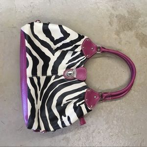 Zebra print purse