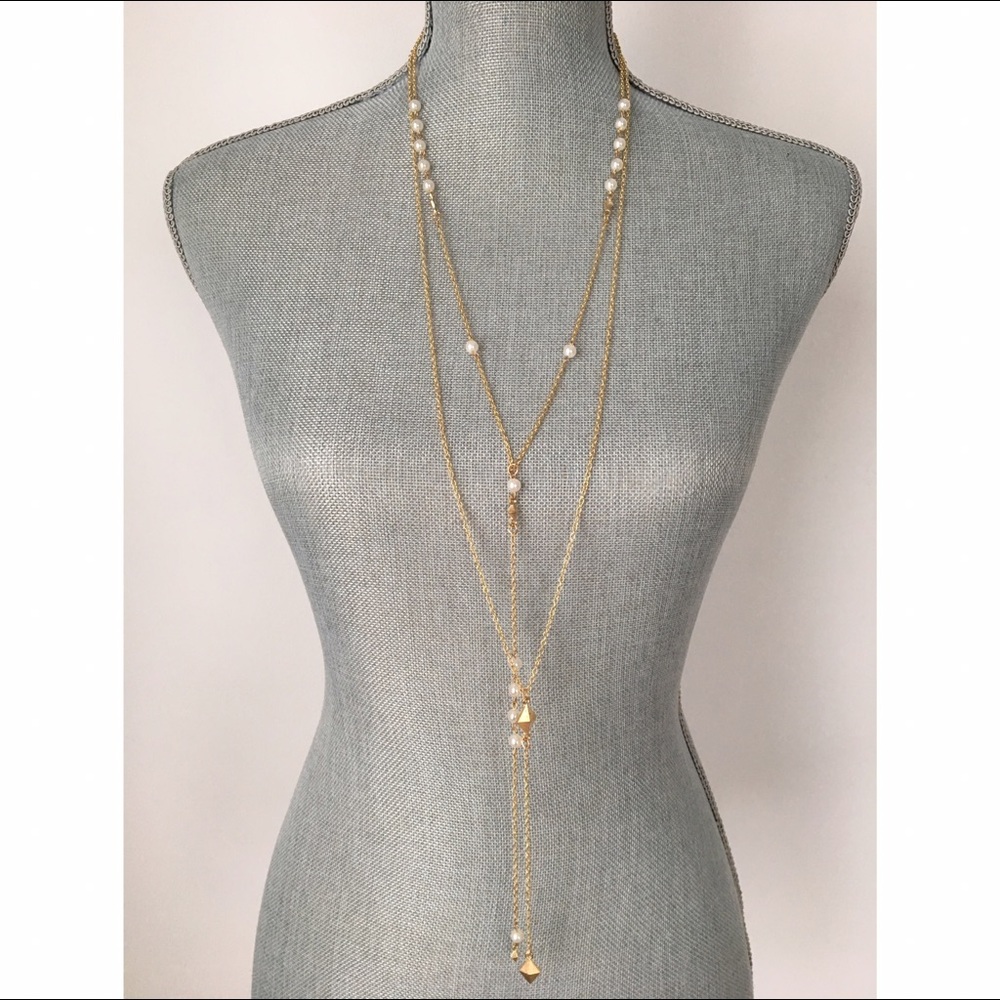 Revolve layered drop necklace IN GOLD - Picture 2 of 4