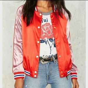 Nasty gal Satine varsity jacket
