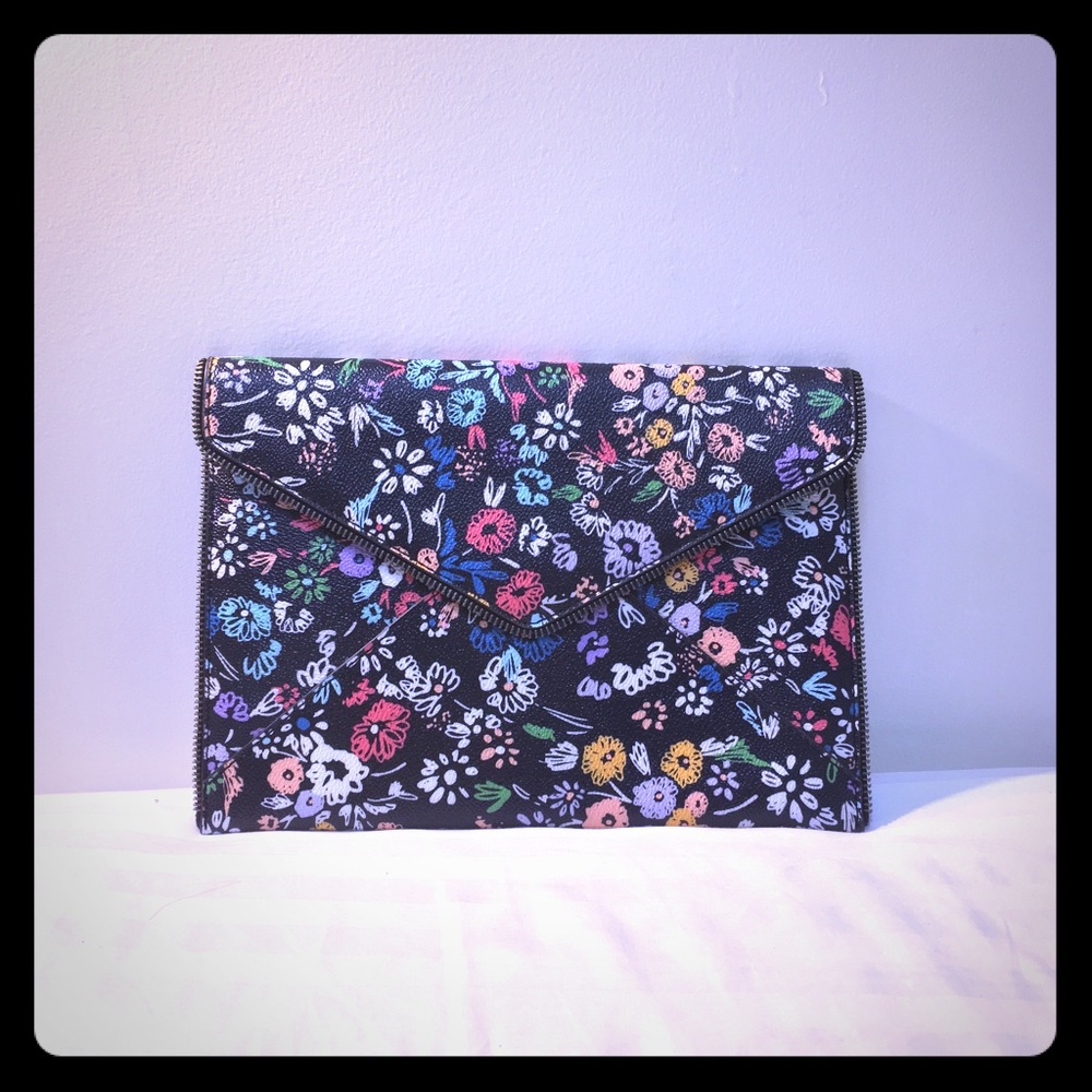 Rebecca Minkoff Leo Floral Leather Clutch