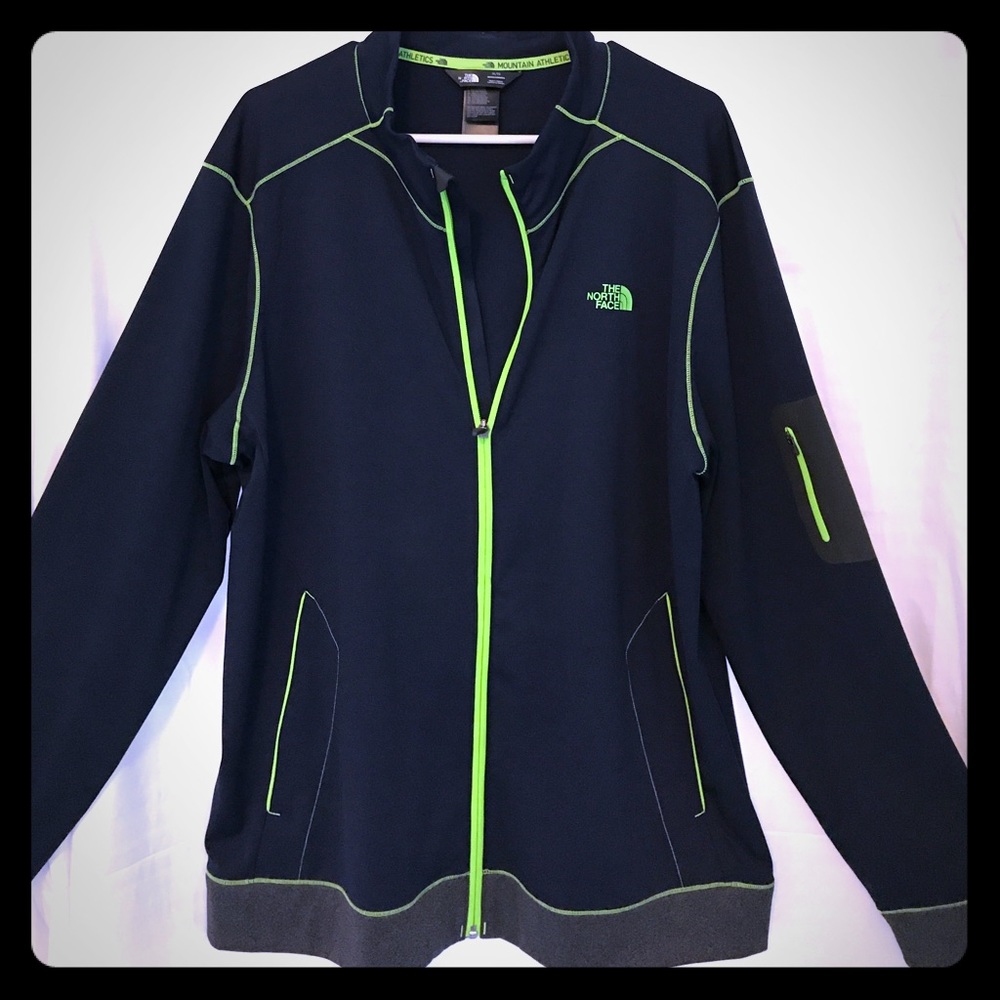 North Face full zip XL Navy light jacket.
