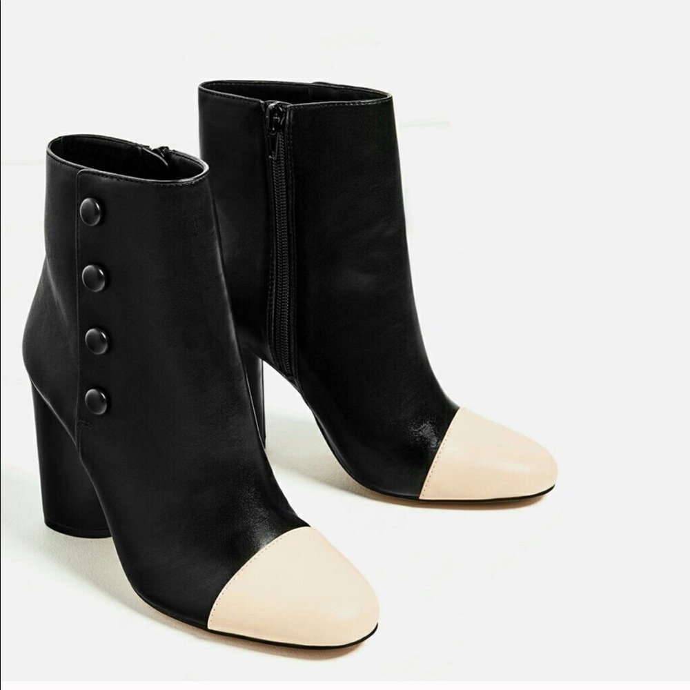 ZARA Ankle boots with toe cap