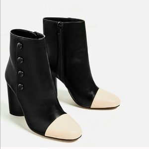 ZARA Ankle boots with toe cap
