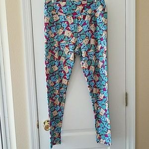 Lularoe NWOT Tall and Curvy Leggings Dogs and Cats