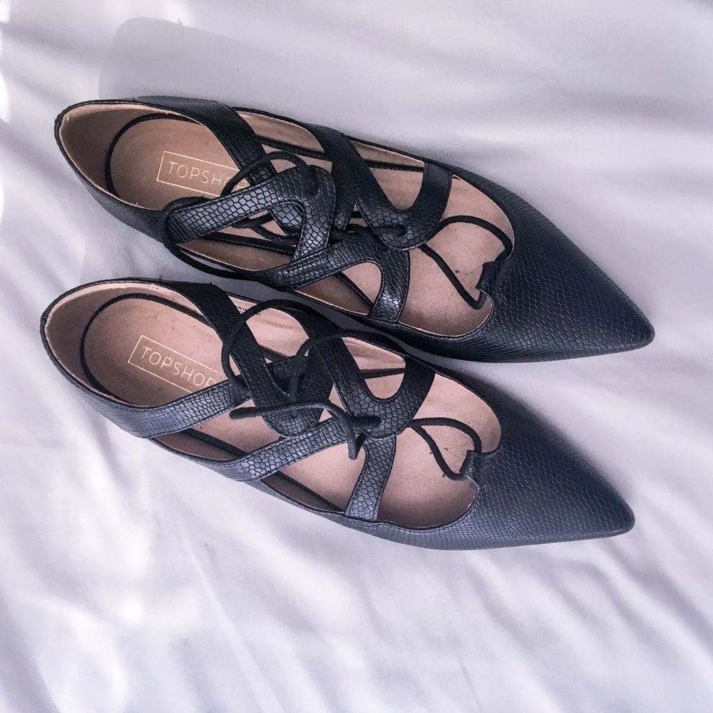 TopShop Flats with Ballerina Laces