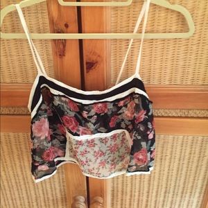 Sheer free people cami