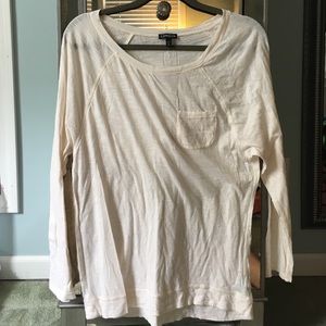 Cream pocket tee