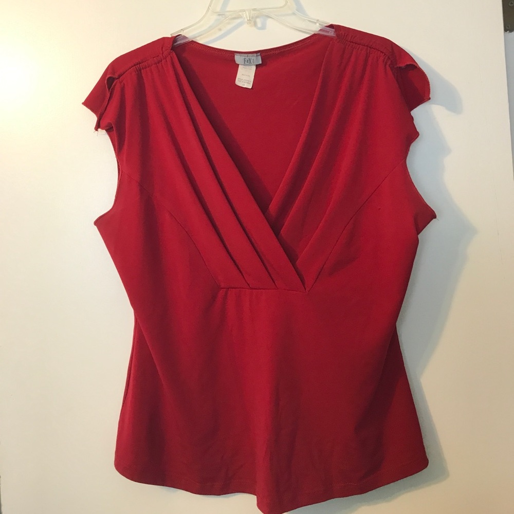 Red blouse
