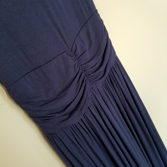 Navy Maxi Waist Dress - Picture 3 of 4