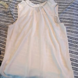 H&M sleeveless cream blouse