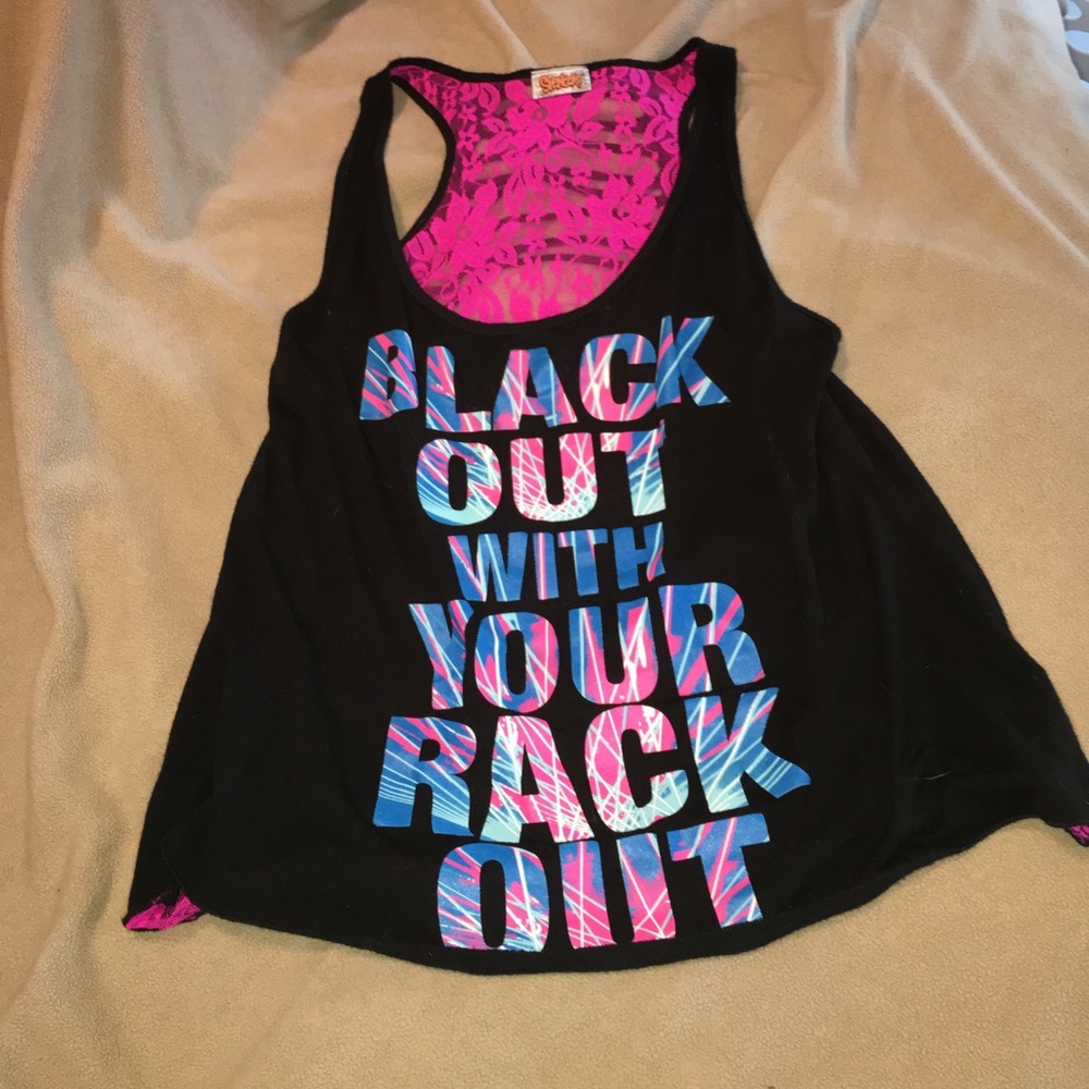 black out with your rack out tank
