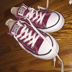 Burgundy Converses