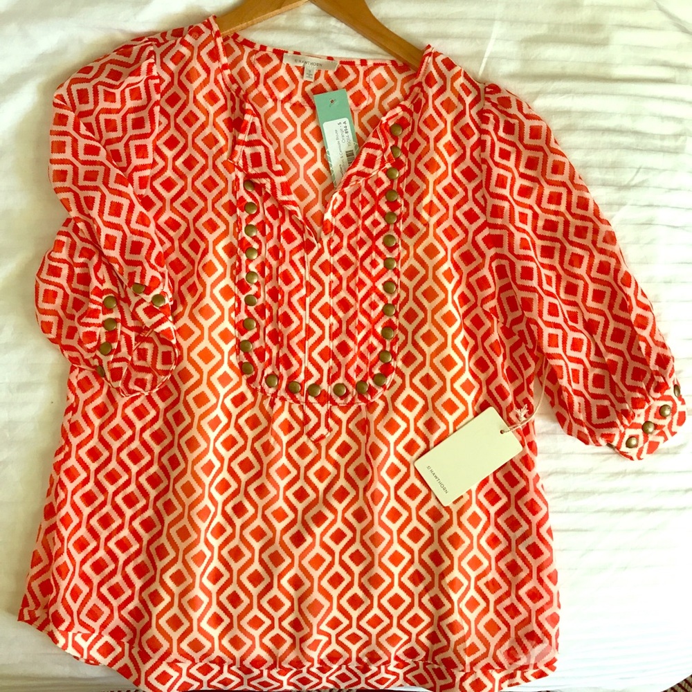 Hawthorn orange blouse