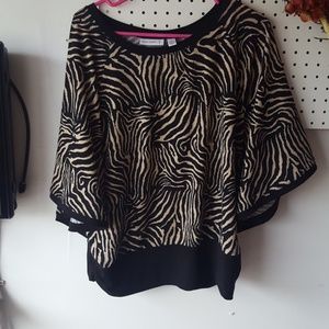 Susan graver animal print top
