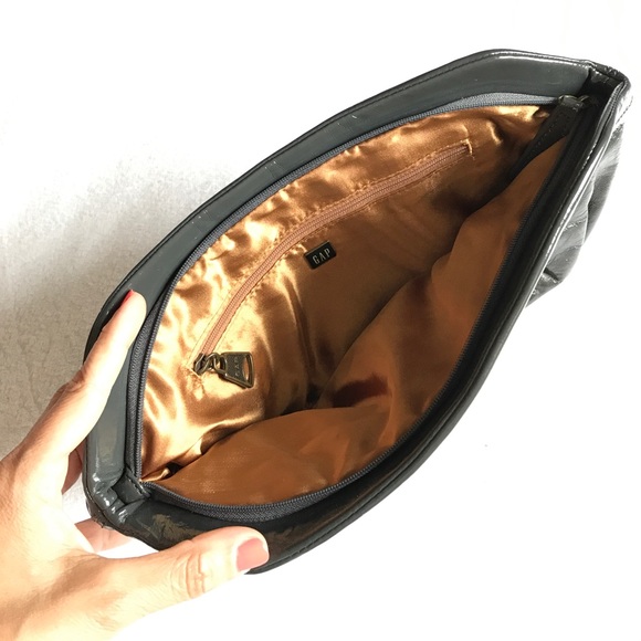 Bags - GAP gray patent leather clutch. Bags - GAP gray patent leather clutch.