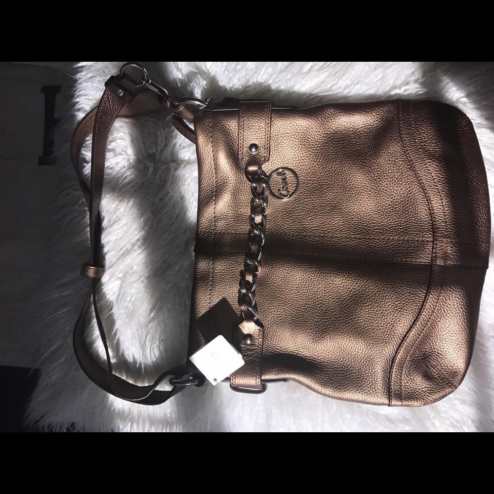 Copper coach side bag