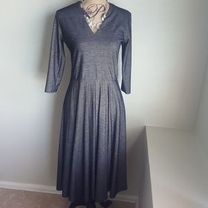 Agnes and Dora Curie Dress denim blue