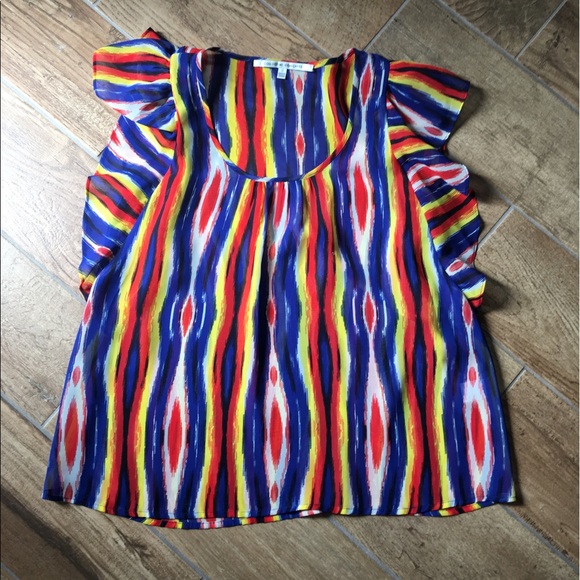 EUC Collective concepts size S ruffle sleeve top - Picture 1 of 2