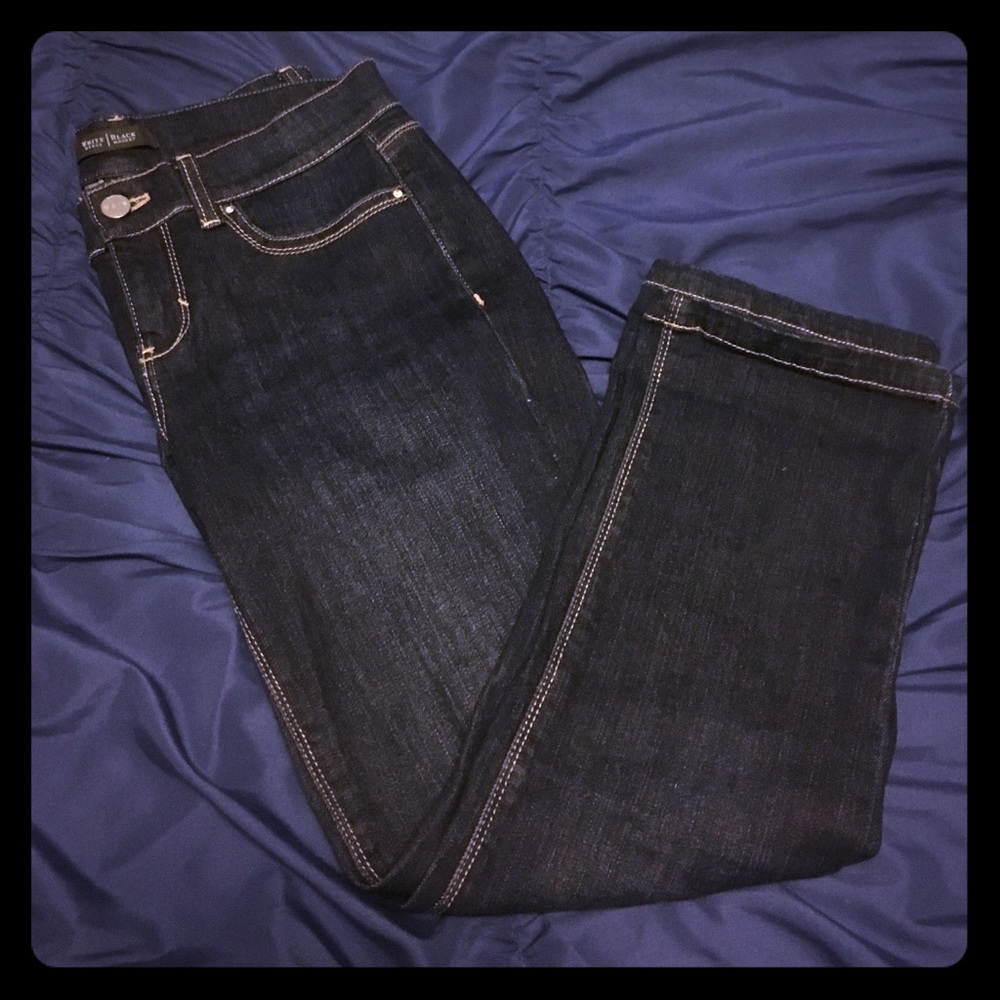 White House Black Market slim crop jeans