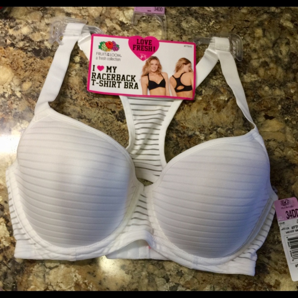 💕NEW!  White Racerback Bra-wear w/ anything/way!