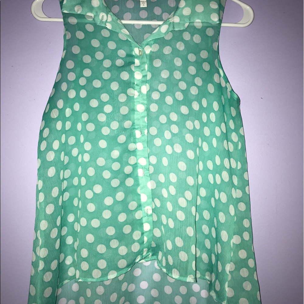 High-low chiffon top
