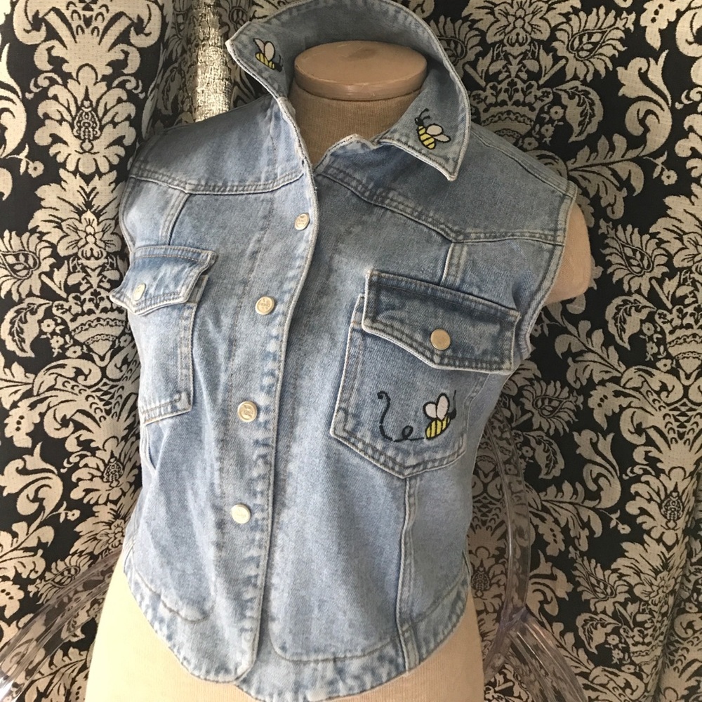 Original no excuses vintage jean vest