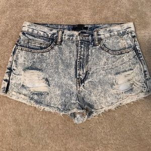 Distressed shorts