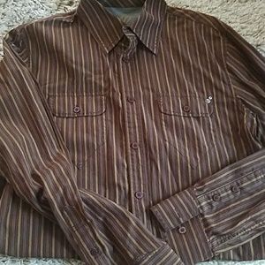 Men's button up long sleeves shirt